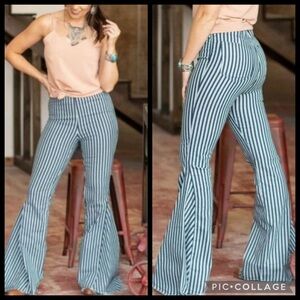 Striped Flare jeans
